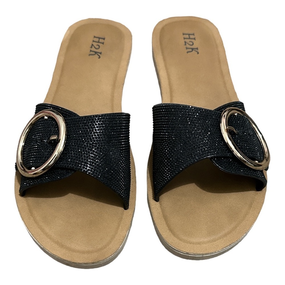 H2K, glitter slide Sz 8